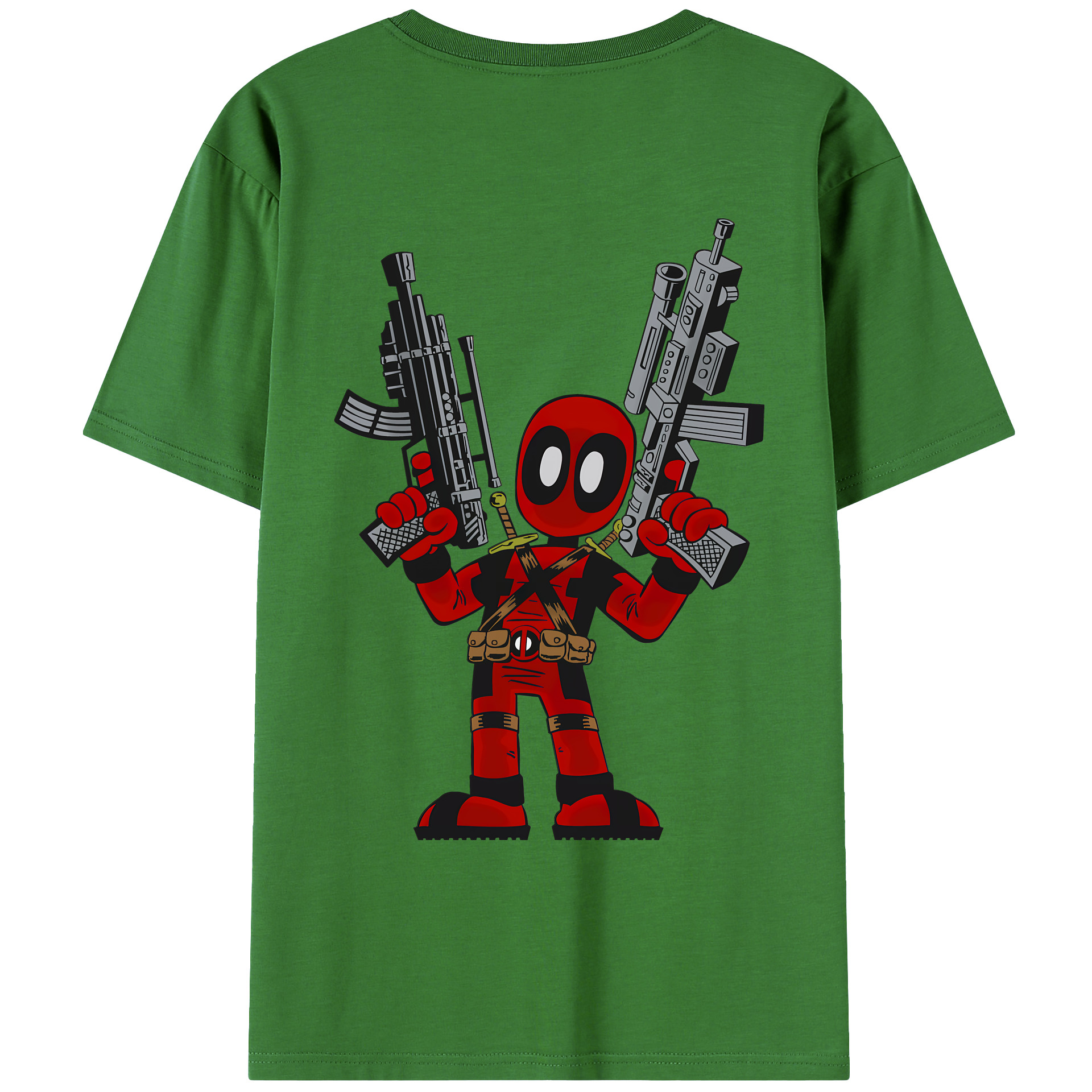 （画像用） Deadpool デッドプール レディース半袖Tシャツ(バックプリント)